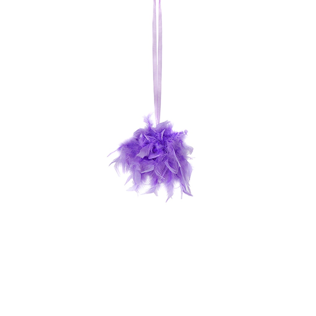 Chandelle Feather Pom Poms - Lavender - Feathers