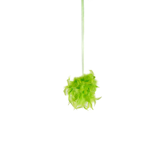 Chandelle Feather Pom Poms - Lime - Feathers