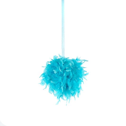 Chandelle Feather Pom Poms - Lt Turquoise - 12’’ - Feathers