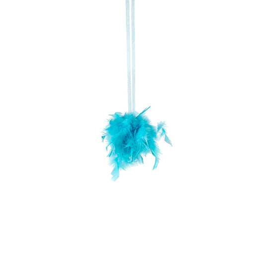 Chandelle Feather Pom Poms - Lt Turquoise - 6’’ - Feathers