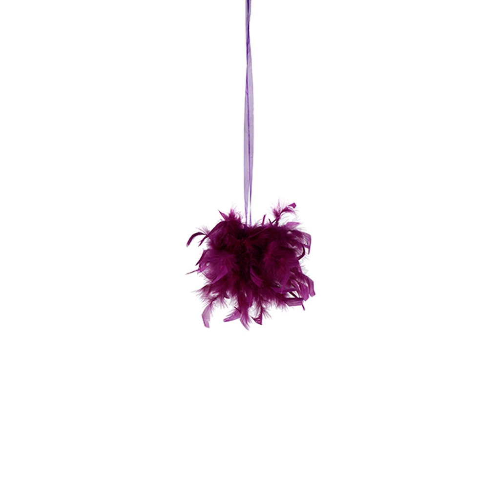 Chandelle Feather Pom Poms - Purple - 6’’ - Feathers