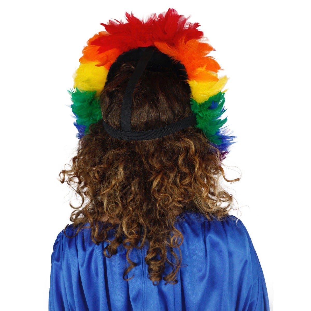 Coque Feather Headdress Section With Sequins - Rainbow - Feathers