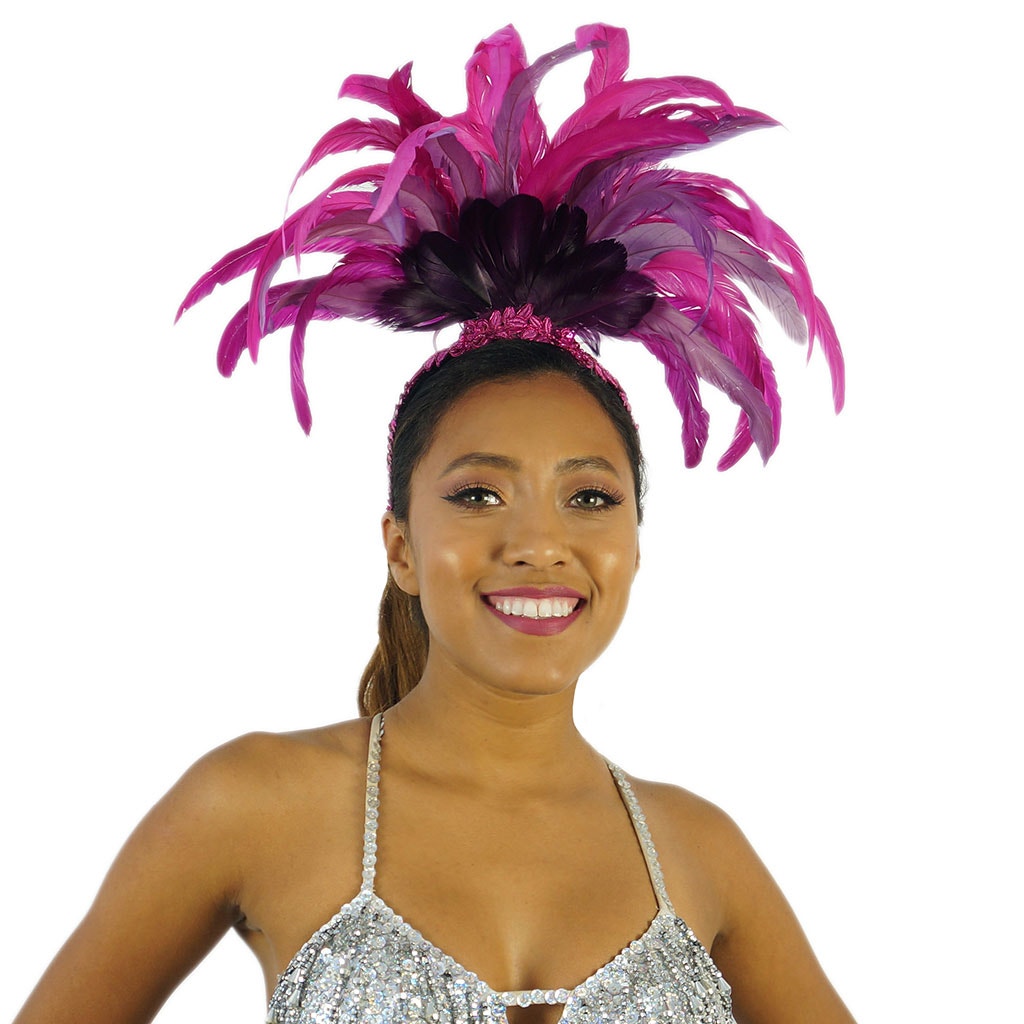 Crescent Moon Feather Carnival Mardi-Gras Costume Set - Feathers