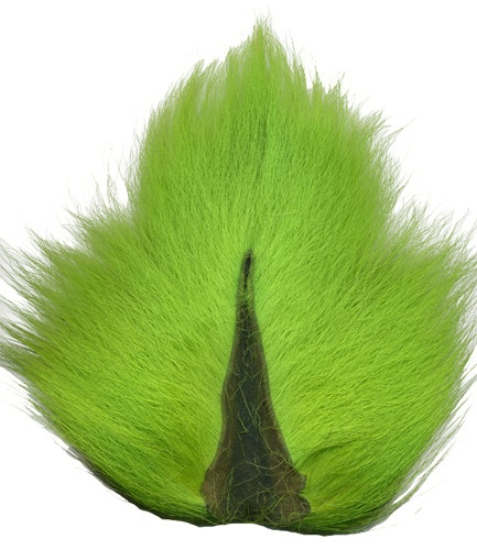 Deer Tails; Medium - Flourescent Lime Green - Feathers