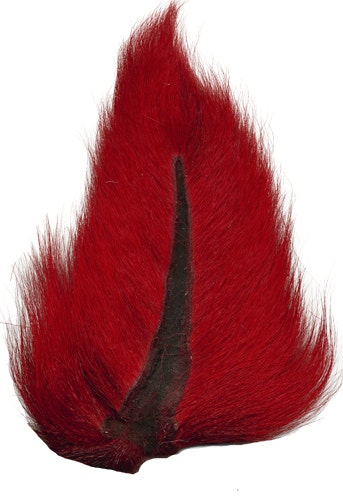 Deer Tails; Medium - Hot Red - Feathers