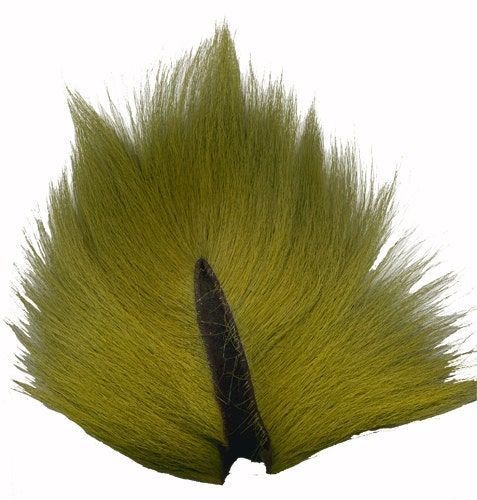 Deer Tails; Medium - Insect Green - Feathers