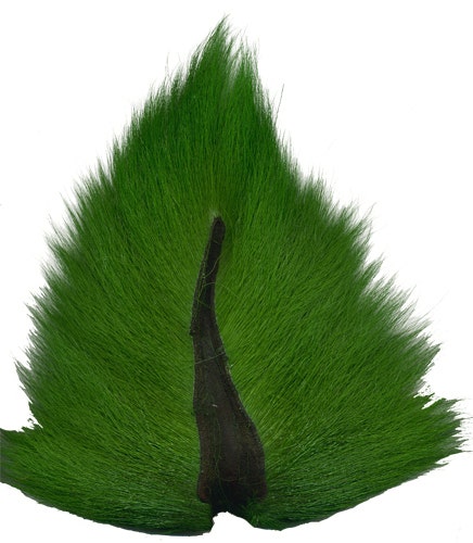 Deer Tails; Medium - Kelly Green - Feathers