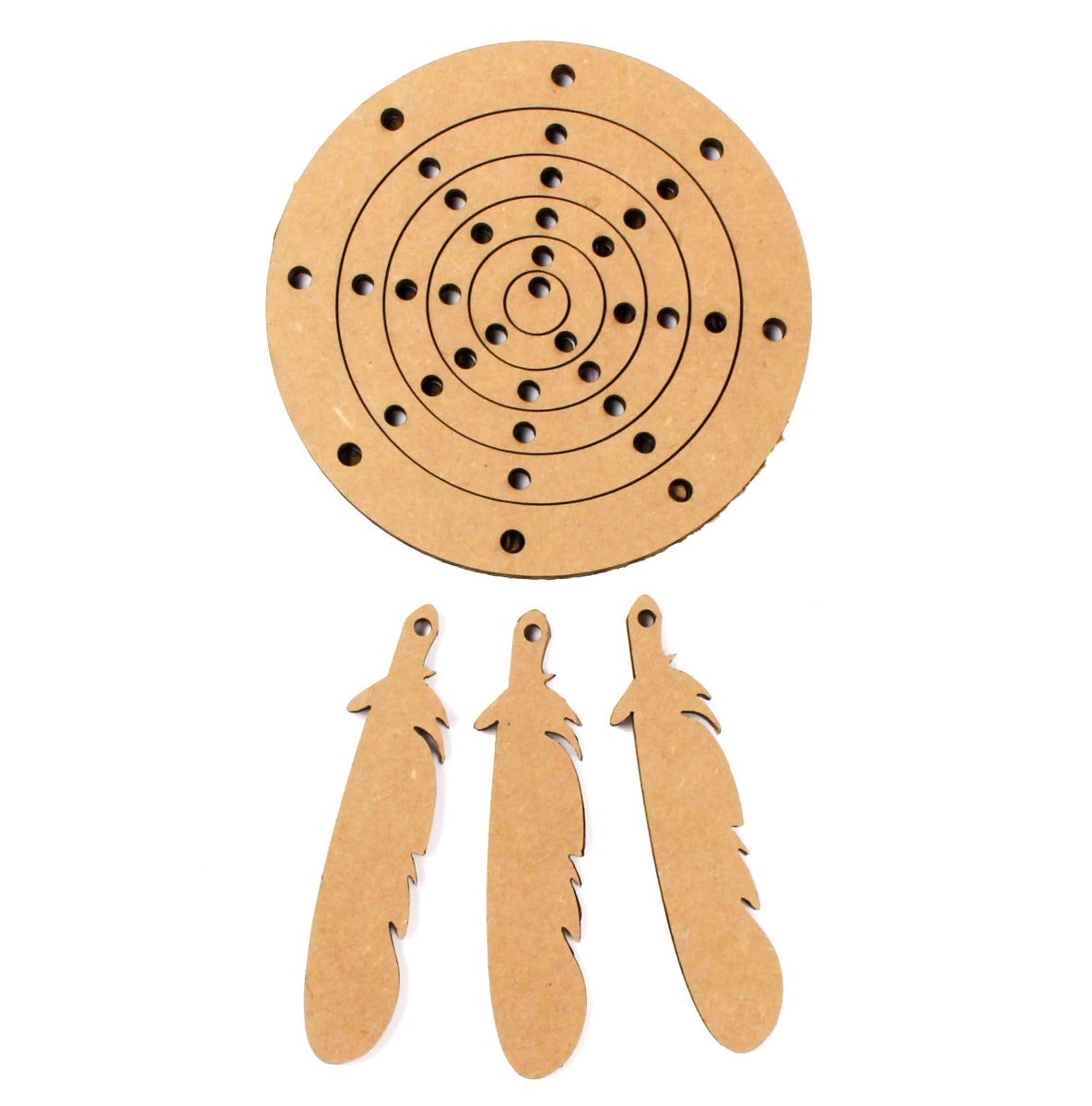 Dream Catcher Kit - Neon - Feathers