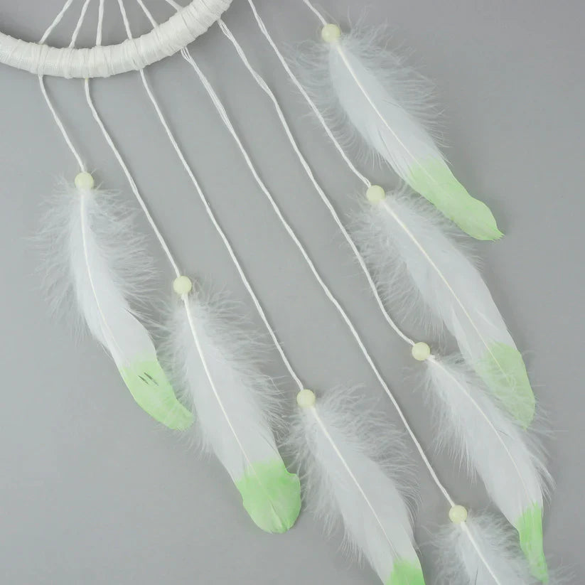 Dream Catcher Tree Of Life Glow In Dark --White