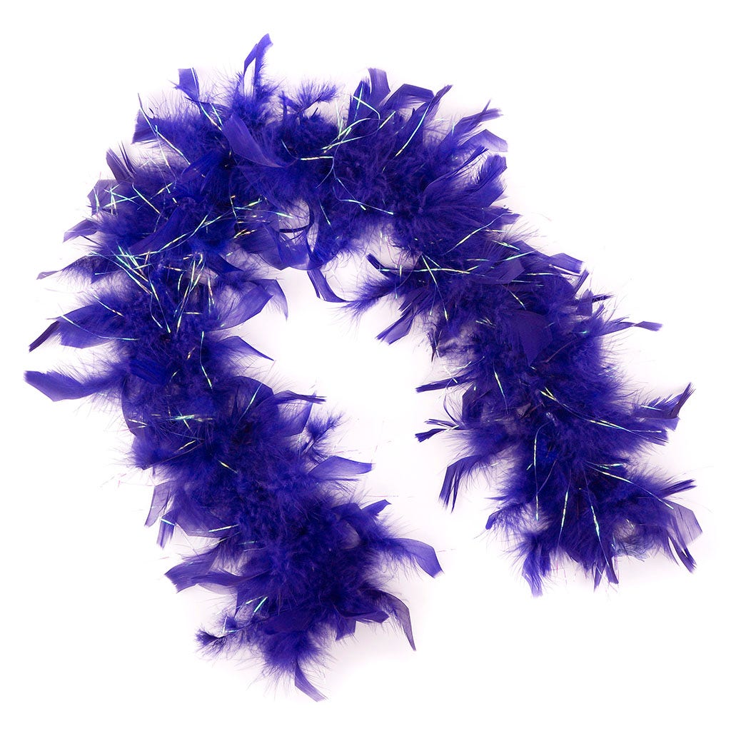 Dress Up Feather Boa for Little Girls - Regal/Opal Lurex - Chandelle Boa