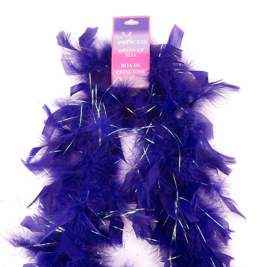 Dress Up Feather Boa for Little Girls - Regal/Opal Lurex - Chandelle Boa