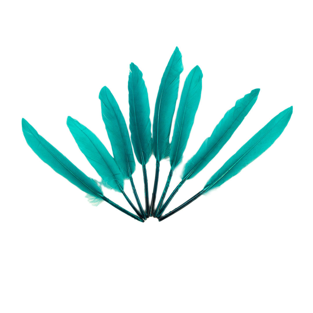 Duck Cosse Feathers - 3 - 6’’-Dark Aqua - Feathers