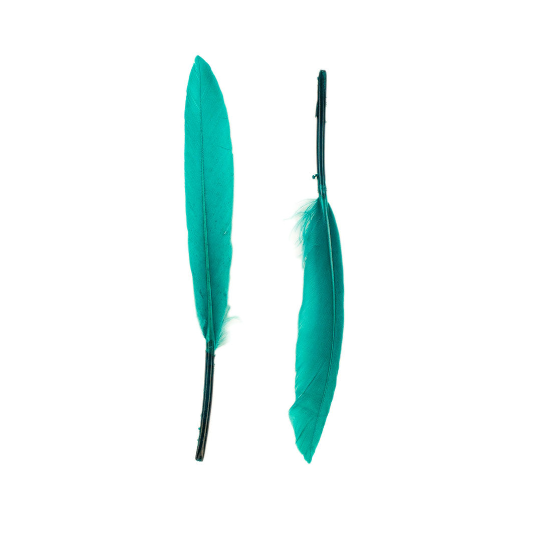 Duck Cosse Feathers - 3 - 6’’-Dark Aqua - Feathers