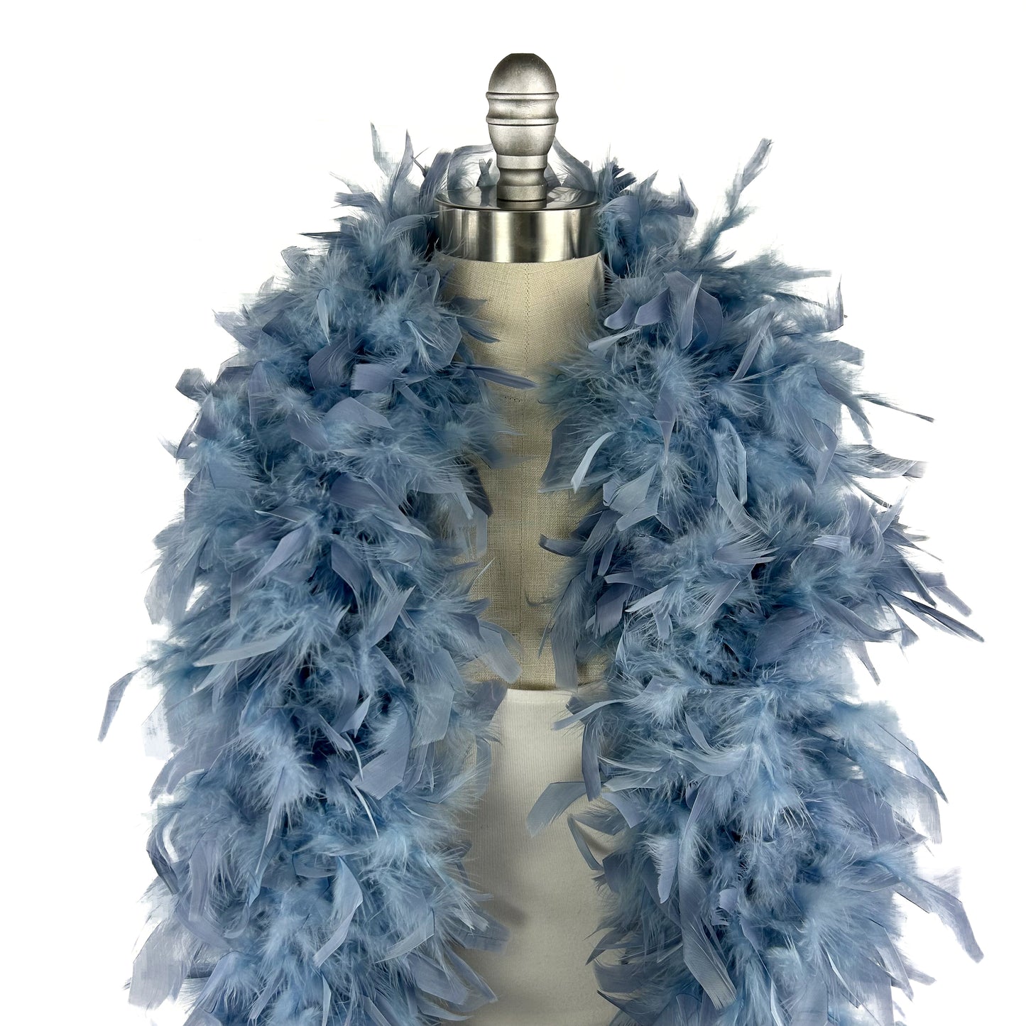 Chandelle Feather Boa - Heavyweight  - Dusty Blue