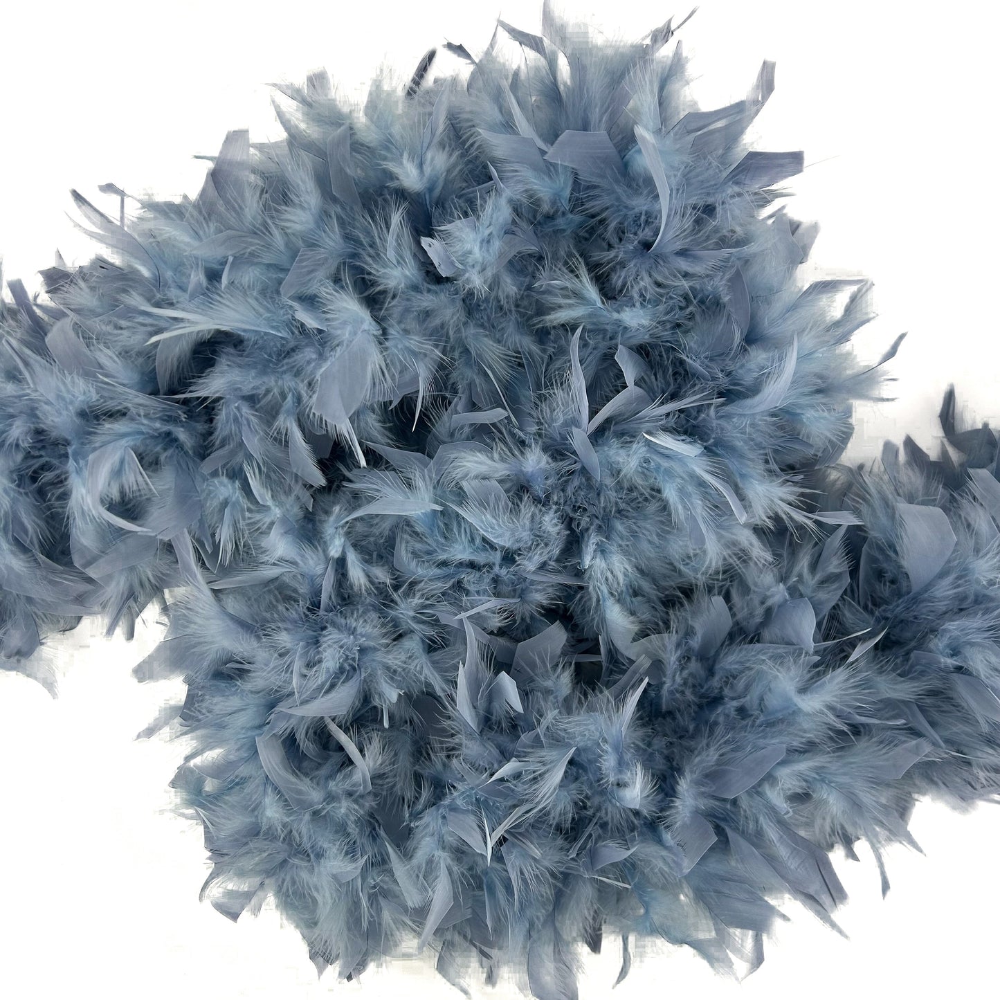 Chandelle Feather Boa - Heavyweight  - Dusty Blue