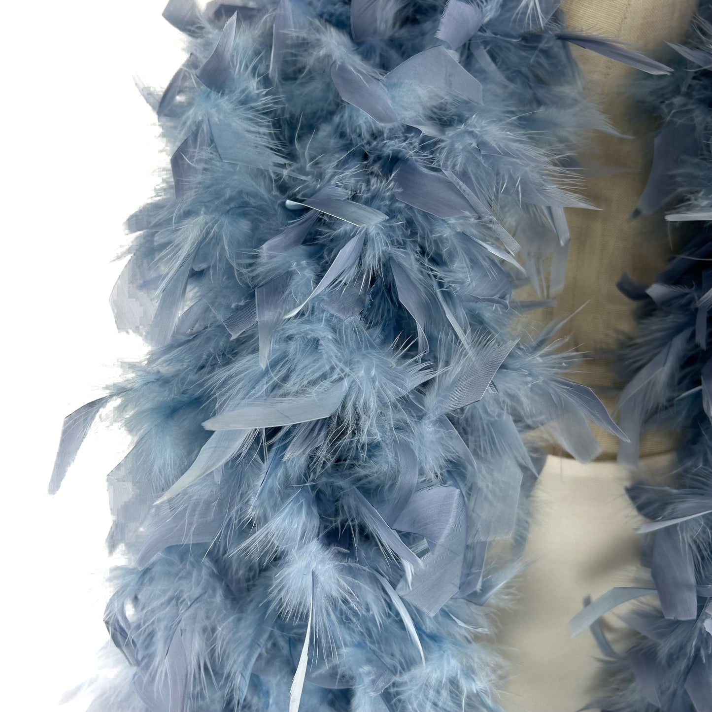 Chandelle Feather Boa - Heavyweight  - Dusty Blue