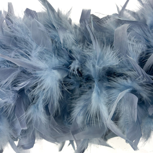 Chandelle Feather Boa - Heavyweight  - Dusty Blue