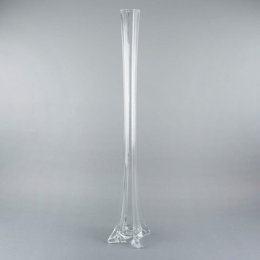 Eiffel Tower Glass Vase 24’’ Clear - Feathers