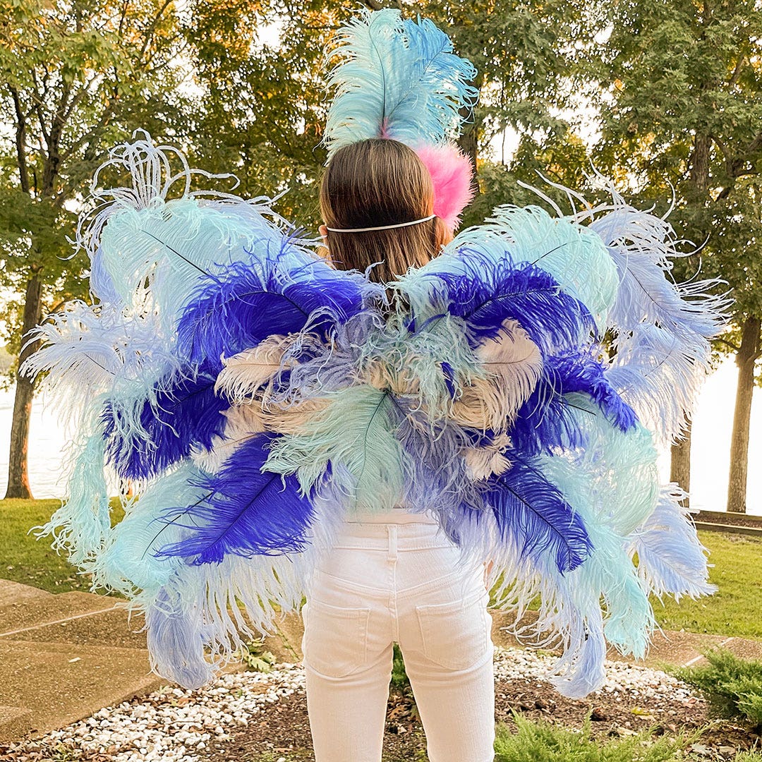 Extra Small Bluebird Costume Wings - Feathers