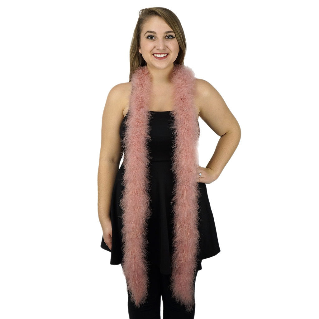 Extra Thick Marabou Feather Boa - Rose - Marabou Boa