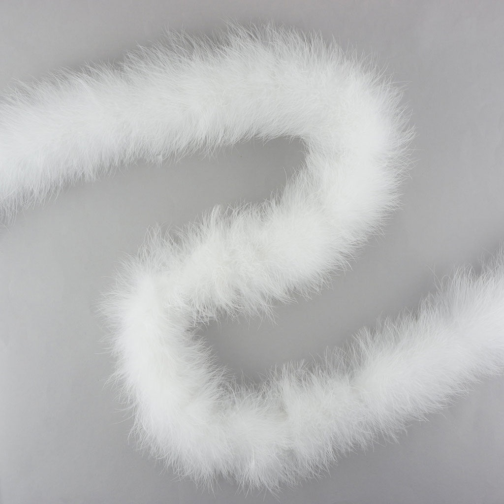 Extra Thick Marabou Feather Boa - White - Marabou Boa