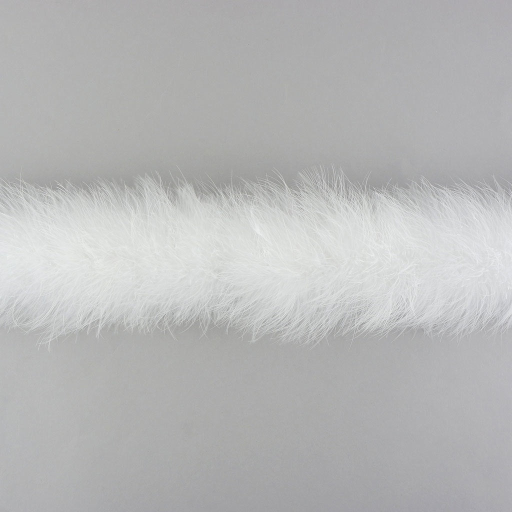 Extra Thick Marabou Feather Boa - White - Marabou Boa