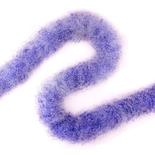 Extra Thick Stenciled Marabou Feather Boa - Violet/Regal - Marabou Boa