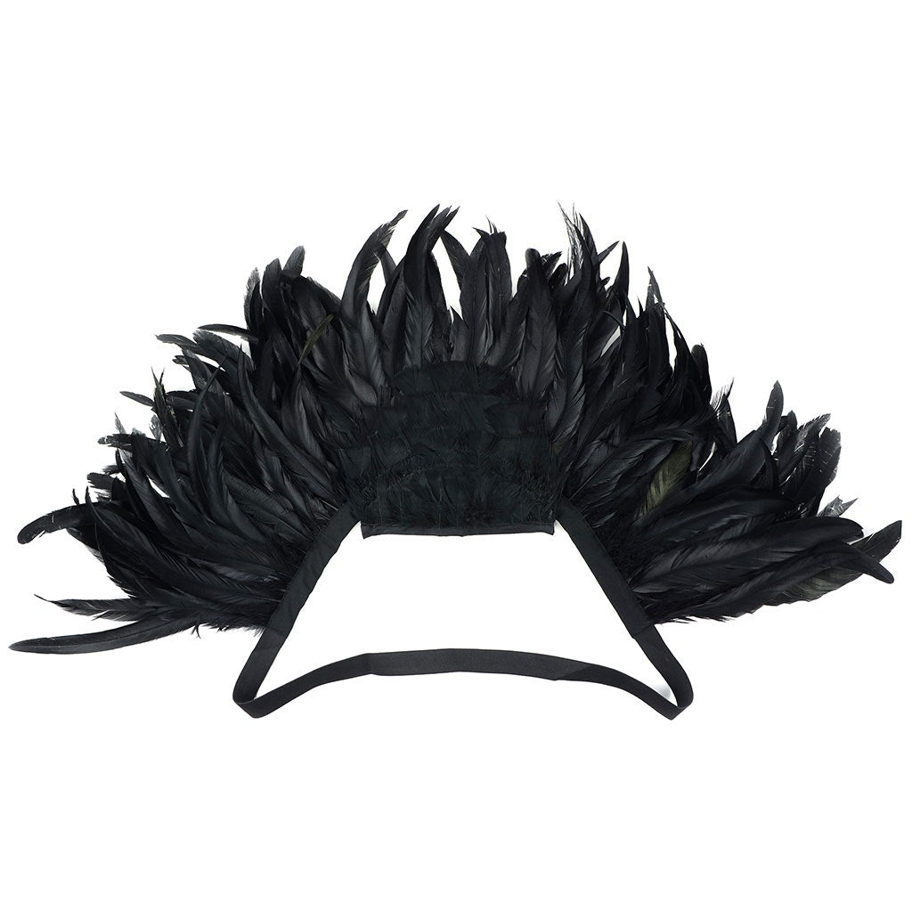 Feather Collar Black - Feathers