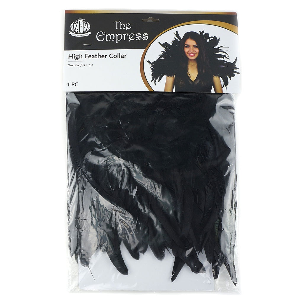 Feather Collar Black - Feathers