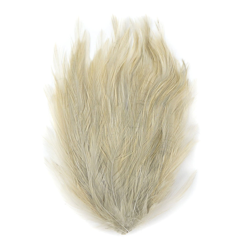 Feather Hackle Pads Dyed - Beige - Feathers