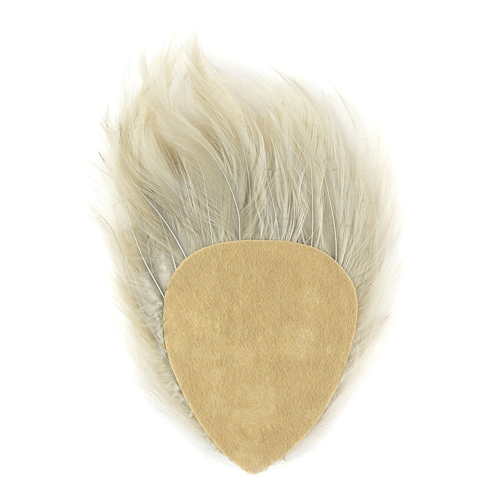 Feather Hackle Pads Dyed - Beige - Feathers