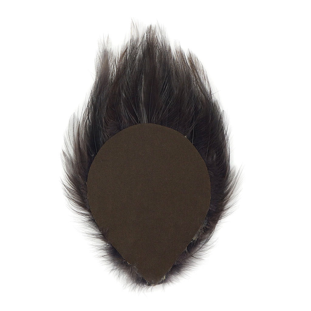 Feather Hackle Pads Dyed - Brown - Feathers