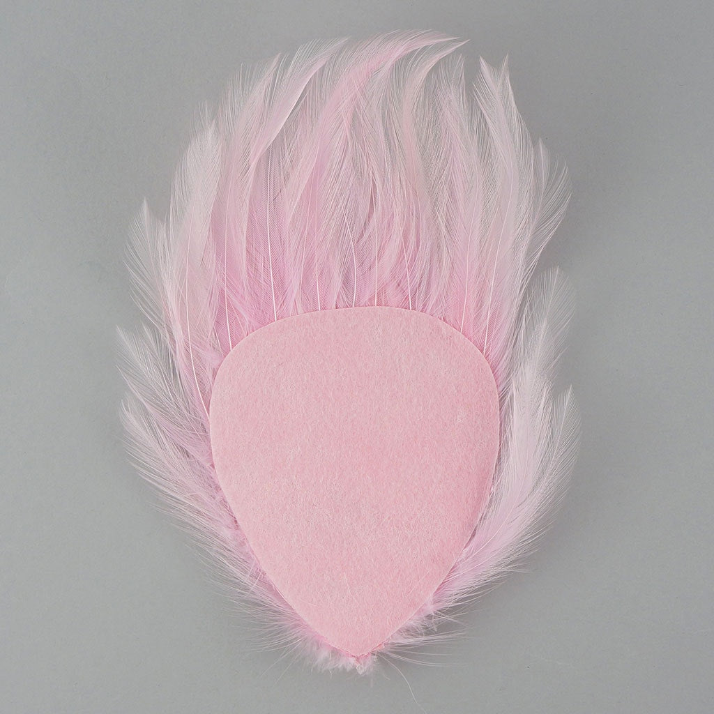 Feather Hackle Pads Dyed - Candy Pink - Feathers