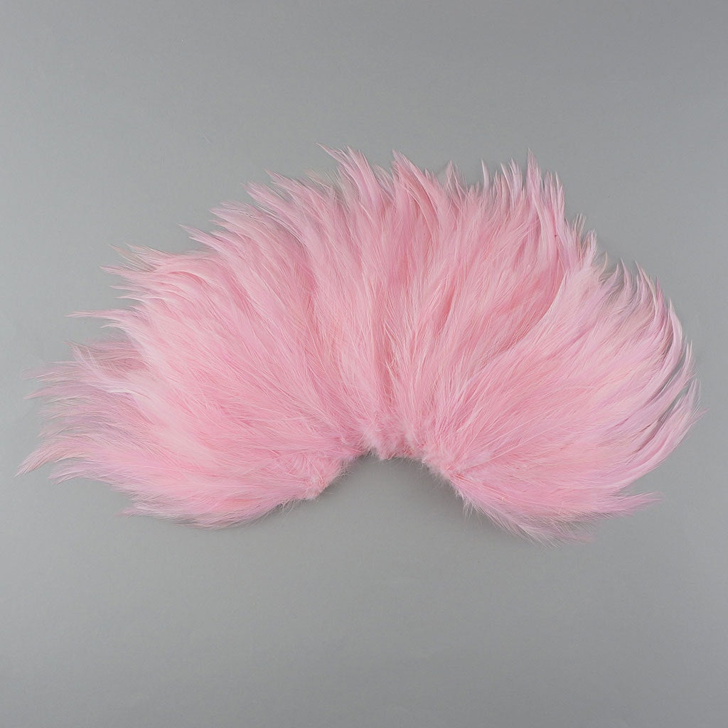 Feather Hackle Pads Dyed - Candy Pink - Feathers