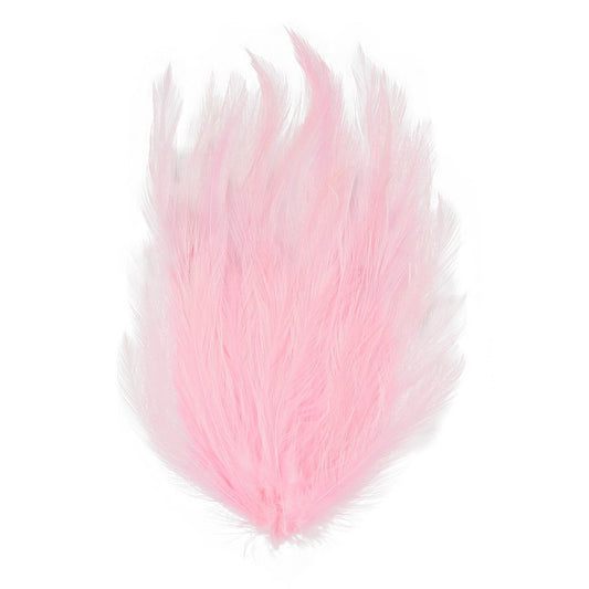 Feather Hackle Pads Dyed - Candy Pink - Feathers