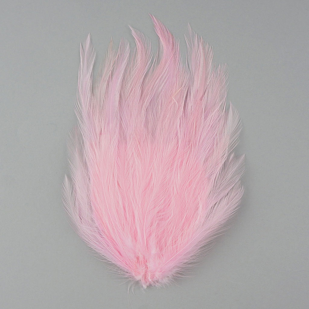 Feather Hackle Pads Dyed - Candy Pink - Feathers