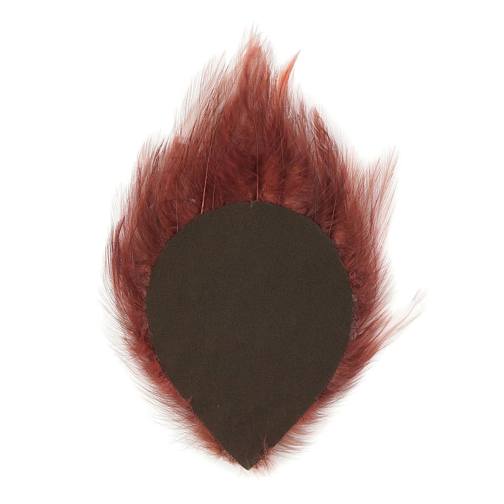 Feather Hackle Pads Dyed - Copper - Feathers