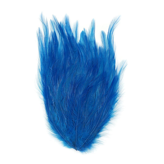 Feather Hackle Pads Dyed - Dark Turquoise - Feathers