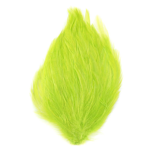 Feather Hackle Pads Dyed - Lime - Feathers