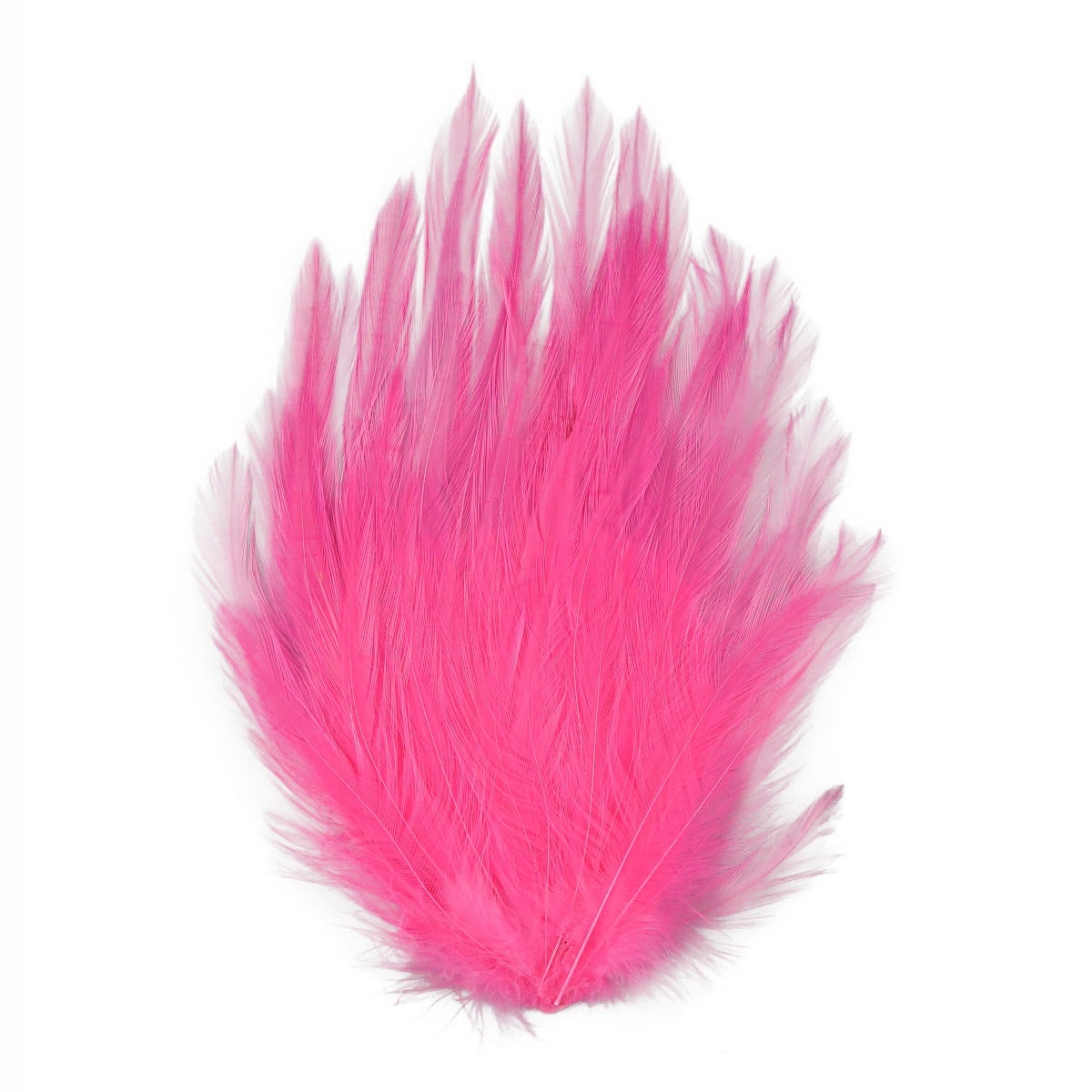 Feather Hackle Pads Dyed - Pink Orient - Feathers