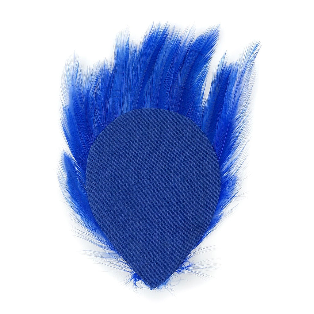 Feather Hackle Pads Dyed - Royal - Feathers