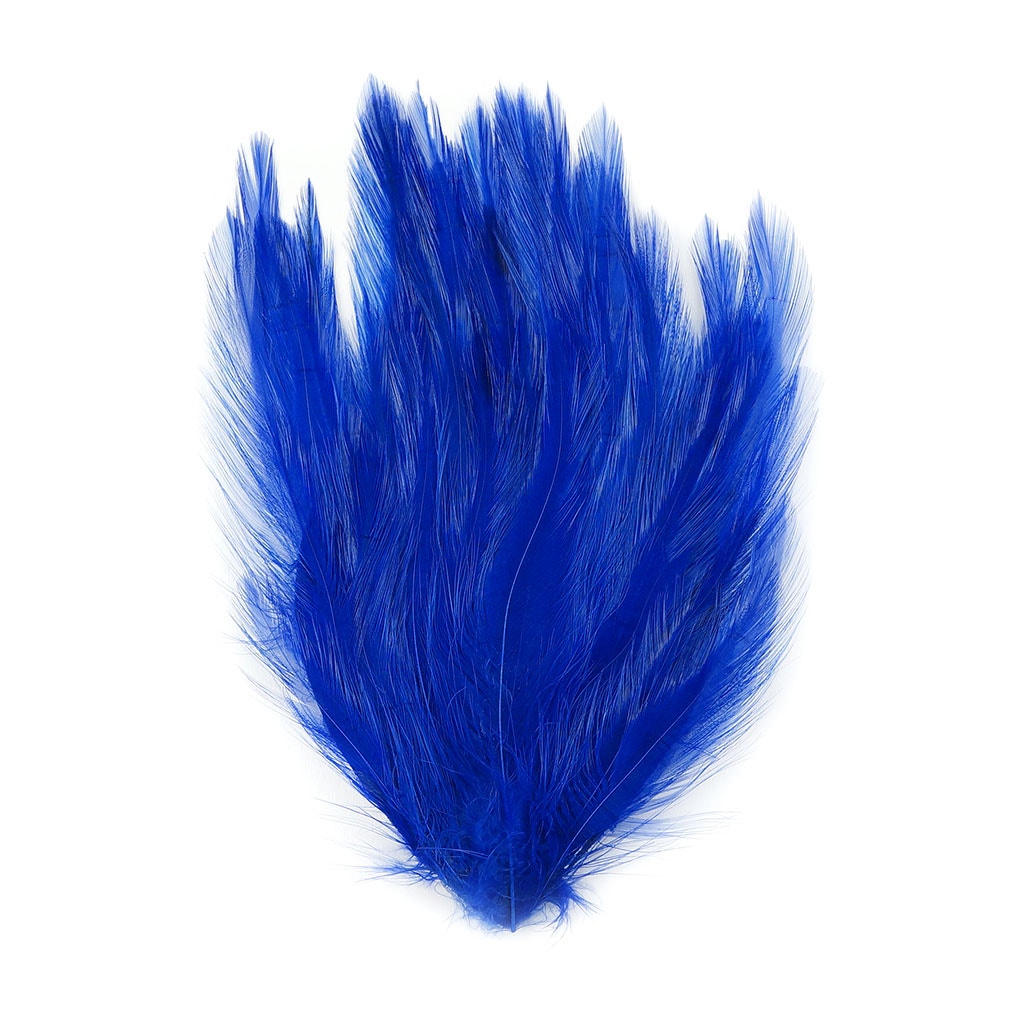 Feather Hackle Pads Dyed - Royal - Feathers