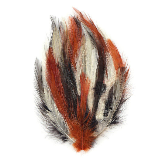 Feather Hackle Pads Mix Dyed - Earth Mix - Feathers