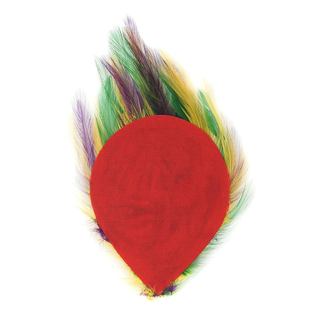 Feather Padding Mardigras Mix Dyed Hackle Feather Pad | Buy Craft Feather Pads – Zucker ...