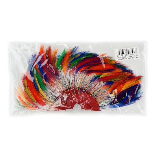 Feather Hackle Plates Multi Color - Rainbow Mix - Feathers