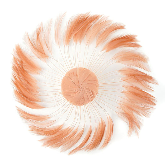 Feather Hackle Plates Solid Colors - Cinnamon - Feathers