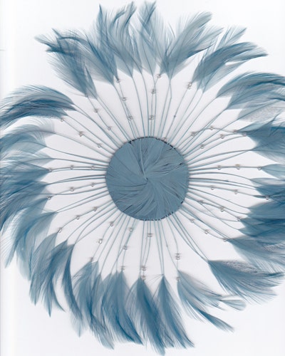 Feather Hackle Plates Solid Colors - Country Blue-fp - Feathers