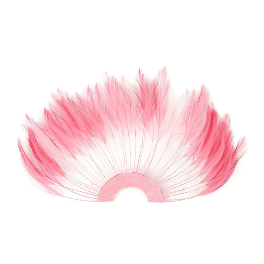 Feather Hackle Plates Solid Colors - Dusty Rose - Feathers