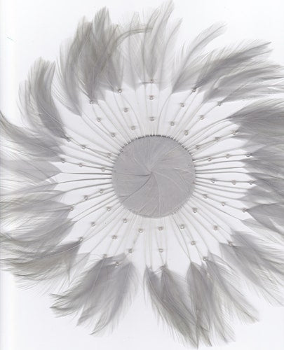 Feather Hackle Plates Solid Colors - Grey - Feathers