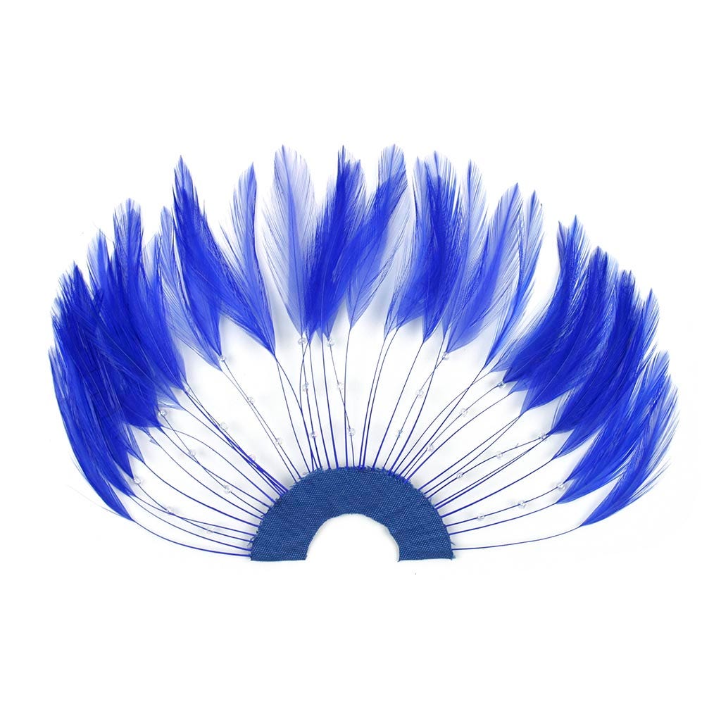 Feather Hackle Plates Solid Colors - Royal - Feathers